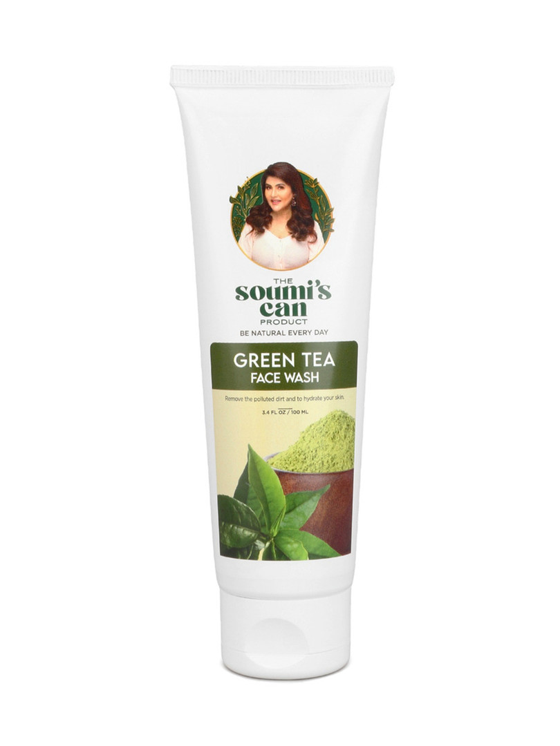 THE SOUMI'S CAN PRODUCT Set Of 3 Green Tea Face Wash - 100ml Each